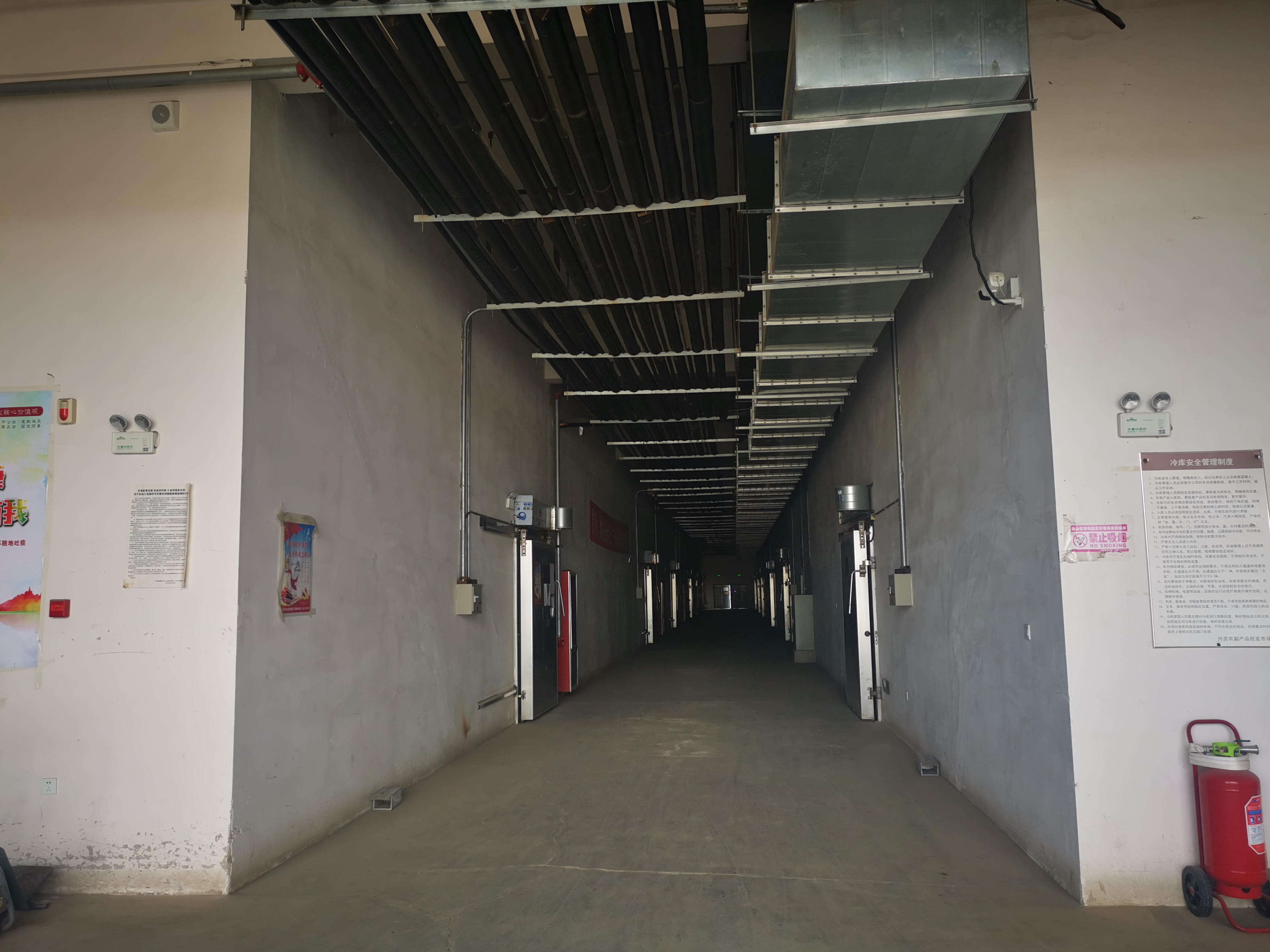 衢州興宮批發(fā)市場10間冷凍庫-入庫走廊